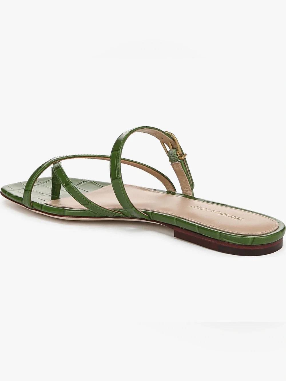 Veronica Beard Marthe Strappy Sandal in Lemongrass - Picture 3 of 9